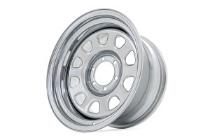 Steel Wheel - Rough Country - 16x8 | 6x5.5 | 4.25 Bore | -12 - Chrome